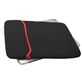 Mobigear Two Way Neopren Laptop Sleeve 13 Zoll Laptop Hülle - Schwarz / Rot
