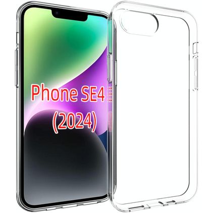 Mobigear Basics Durchsichtig iPhone 16e Hülle Flexibles TPU Backcover - Transparent