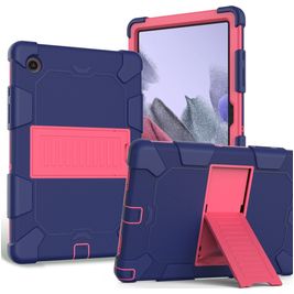 Mobigear ShieldStand Samsung Galaxy Tab A8 10.5 (2021) Hülle Kunststoff,Silikon Backcover + Ständer - Blau / Rot