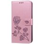 Mobigear Roses Samsung Galaxy A10 Hülle Klapphülle Geldbörse - Roségold