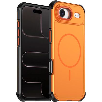 Mobigear Airbag Shockproof iPhone Air MagSafe Hülle Hardcase Backcover Stoßfest - Orange