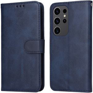 Mobigear Wallet Samsung Galaxy S24 Ultra Hülle Klapphülle Geldbörse - Blau
