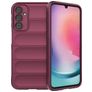 Mobigear Bumpy Samsung Galaxy A24 TPU (flexibel) Backcover - Weinrot