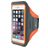 Mobiparts Comfort Fit Handyhalterung Joggen iPhone SE (2020) Sporthülle Neopren Sportarmband - Neon Orange