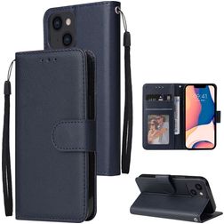 Mobigear Wallet iPhone 14 Hülle Klapphülle Geldbörse - Marineblau