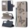 Mobigear Butterfly Samsung Galaxy S21 Hülle Klapphülle Geldbörse - Grau