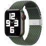 Mobigear Braided Nylon Apple Watch Armband Klappschließe - 42/41/40/38 mm - Olive
