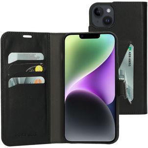 Mobiparts Classic Wallet iPhone 14 Plus Hülle Klapphülle Geldbörse - Schwarz