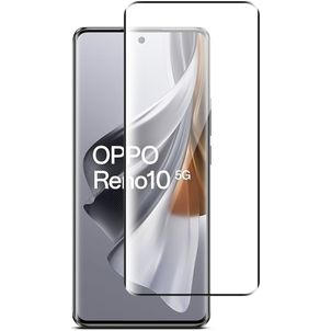 Mobigear Premium OPPO Reno 10 Panzerglas Gehärtetes Glas Displayschutz - Hüllenfreundlich - Schwarz