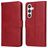 Mobigear Wallet Samsung Galaxy S24 Plus Hülle Klapphülle Geldbörse - Rot