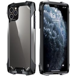 Mobigear Metal Tough iPhone 12 Mini Hülle Hardcase Backcover Stoßfest - Silber