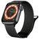 Mobigear Luxury Loop Milanaise Apple Watch Armband Magnetverschluss - 49/46/45/44 mm - Schwarz