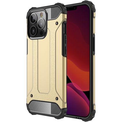 Mobigear Outdoor iPhone 13 Pro Max Hülle Hardcase Backcover Stoßfest - Gold
