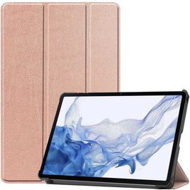 Mobigear Tri-Fold Samsung Galaxy Tab S9 Hülle Klapphülle - Roségold