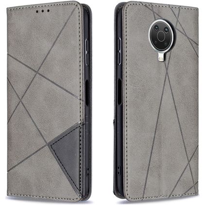 Mobigear Rhombus Slim Nokia G20 Klapphülle - Grau