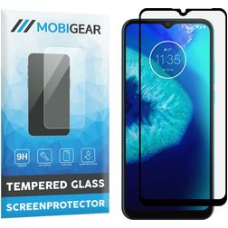 Mobigear Premium Motorola Moto G8 Power Lite Panzerglas Gehärtetes Glas Displayschutz - Hüllenfreundlich - Schwarz