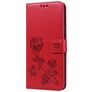 Mobigear Roses Samsung Galaxy A20s Hülle Klapphülle Geldbörse - Rot