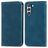 Mobigear Retro Slim Samsung Galaxy S21 FE Hülle Klapphülle Geldbörse - Blau