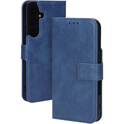 Mobiparts Classic Wallet Samsung Galaxy S25 FE Hülle Klapphülle - stahlblau