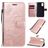 Mobigear Butterfly Samsung Galaxy A41 Hülle Klapphülle Geldbörse - Roségold