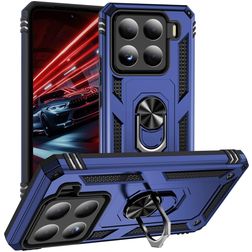 Mobigear Armor ring Xiaomi 15 Hülle Hardcase Backcover Stoßfest mit Ringhalter - Blau