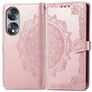 Mobigear Mandala HONOR 70 Hülle Klapphülle Geldbörse - Roségold