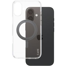 CARE by PanzerGlass Feature Case iPhone 16 Plus MagSafe Hülle Hardcase Backcover - Transparent / Schwarz