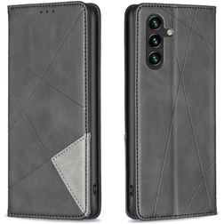 Mobigear Rhombus Slim Samsung Galaxy A56 Hülle Klapphülle - Schwarz