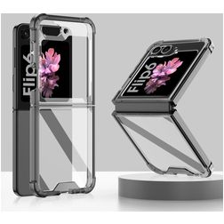 Mobigear Crystal Samsung Galaxy Z Flip 7 FE Hülle Hardcase Backcover - Schwarz