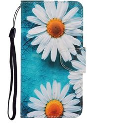 Mobigear Design Xiaomi Redmi 9A Hülle Klapphülle Geldbörse - Gänseblümchen