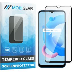 Mobigear Premium Realme C11 (2021) Panzerglas Displayschutz - Hüllenfreundlich - Schwarz