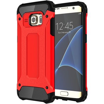 Mobigear Outdoor Samsung Galaxy S7 Edge Hardcase Backcover Shockproof - Rot