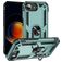 Mobigear Armor Ring iPhone 16e Hülle Hardcase Backcover Stoßfest mit Ringhalter - Grün