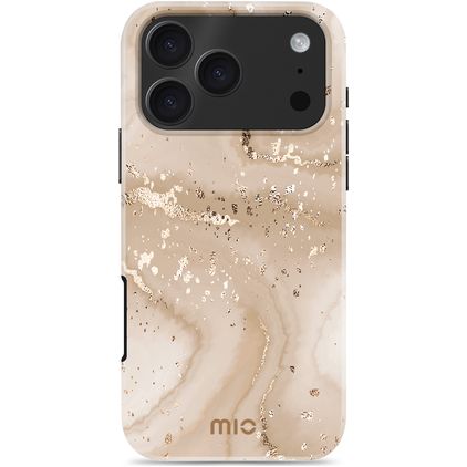 MIO iPhone 17 Pro MagSafe Hülle Hardcase Backcover - Gold Marble