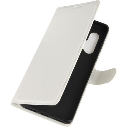 Mobigear Classic Motorola Edge Plus Hülle Klapphülle Geldbörse - Weiß