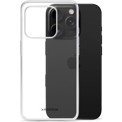 Mobilize Gelly Transparent iPhone 16 Pro TPU (flexibel) Backcover - Transparent