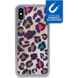 My Style Magneta iPhone XS TPU (flexibel) Backcover - Leopard