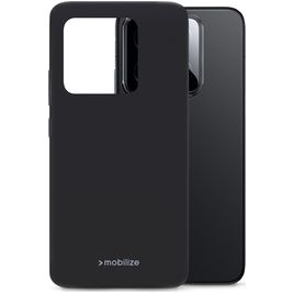 Mobilize Rubber Gelly Xiaomi 14 Hülle Flexibles TPU Backcover - Matt Black