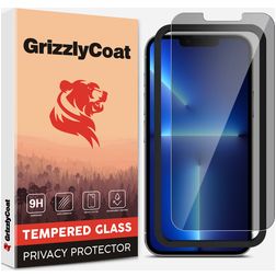 GrizzlyCoat Easy Fit AntiSpy iPhone 14 Plus Panzerglas Displayschutz Privacy - Hüllenfreundlich + Montagerahmen