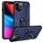 Mobigear Armor Ring iPhone 14 Pro Max Hülle Hardcase Backcover Stoßfest mit Ringhalter - Blau
