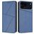 Mobigear Frosted Flip iPhone 17 Pro Hülle Klapphülle Geldbörse - Blau