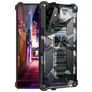 Mobigear Armor Stand Samsung Galaxy S22 Ultra Hülle Hardcase Backcover Stoßfest mit Ständer - Blau