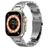 Mobigear Amsterdam Edelstahl Apple Watch Armband Faltschließe - 49/46/45/44 mm - Silber