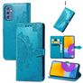 Mobigear Mandala Samsung Galaxy M52 Hülle Klapphülle Geldbörse - Blau