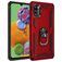 Mobigear Armor Ring Samsung Galaxy A41 Hülle Hardcase Backcover Stoßfest mit Ringhalter - Rot