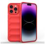 Mobigear Bumpy iPhone 15 Pro Max Hülle Flexibles TPU Backcover - Rot