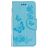 Mobigear Butterfly iPhone XS Hülle Klapphülle Geldbörse - Blau