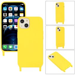 Mobigear Lanyard iPhone 14 Plus Silikon Handykette - Gelb