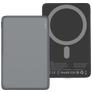Valenta Ultra Slim Single USB-C Powerbank 5.000 mAh 15W - MagSafe Kompatibel - Grau