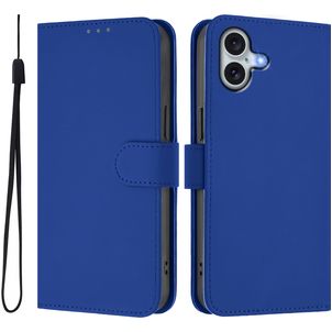 Mobigear Urban Wallet iPhone 16 Plus Hülle Klapphülle Geldbörse - Dunkelblau